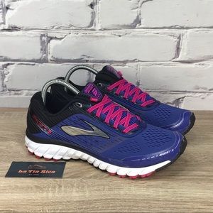 Brooks Ghost 9 Blue Purple Black Running Shoes